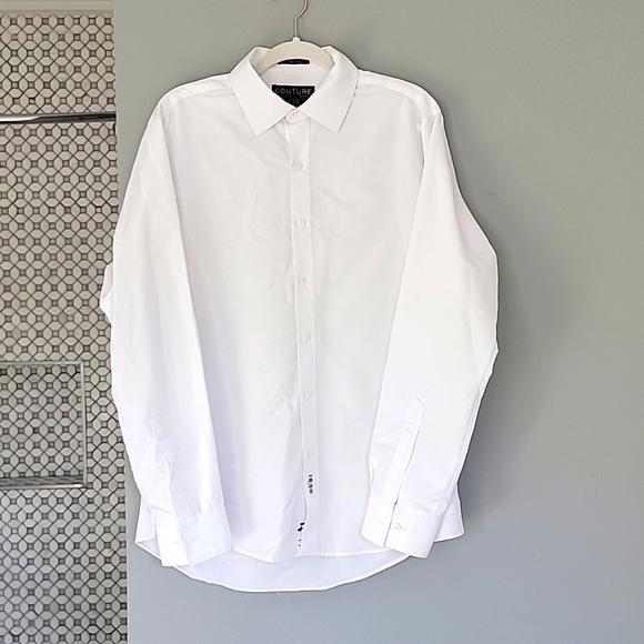 Couture 1910 16 to 16 1/2 white button shirt, cuff links! - Picture 1 of 7